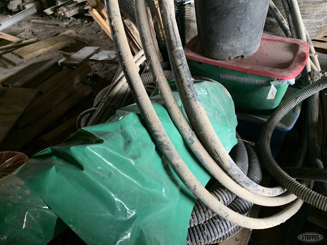 Pallet of tile and hose